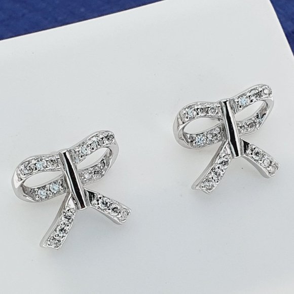 925 Sterling Silver CZ Stud Earrings for Women/Girl, US925P1249 - Picture 10 of 10